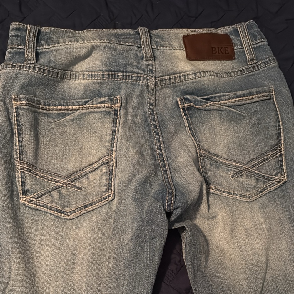 BKE Women's Boot Cut Jeans - Light Blue